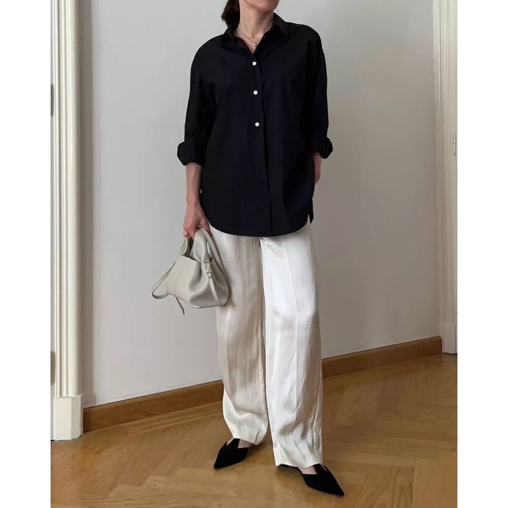 CITIZENS OF HUMANITY Kayla Shirt in Black Size Medium